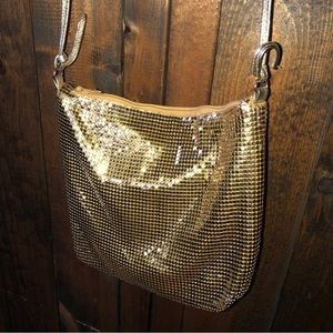Vintage Gold mesh Whiting & Davis cross-body purse ✨
